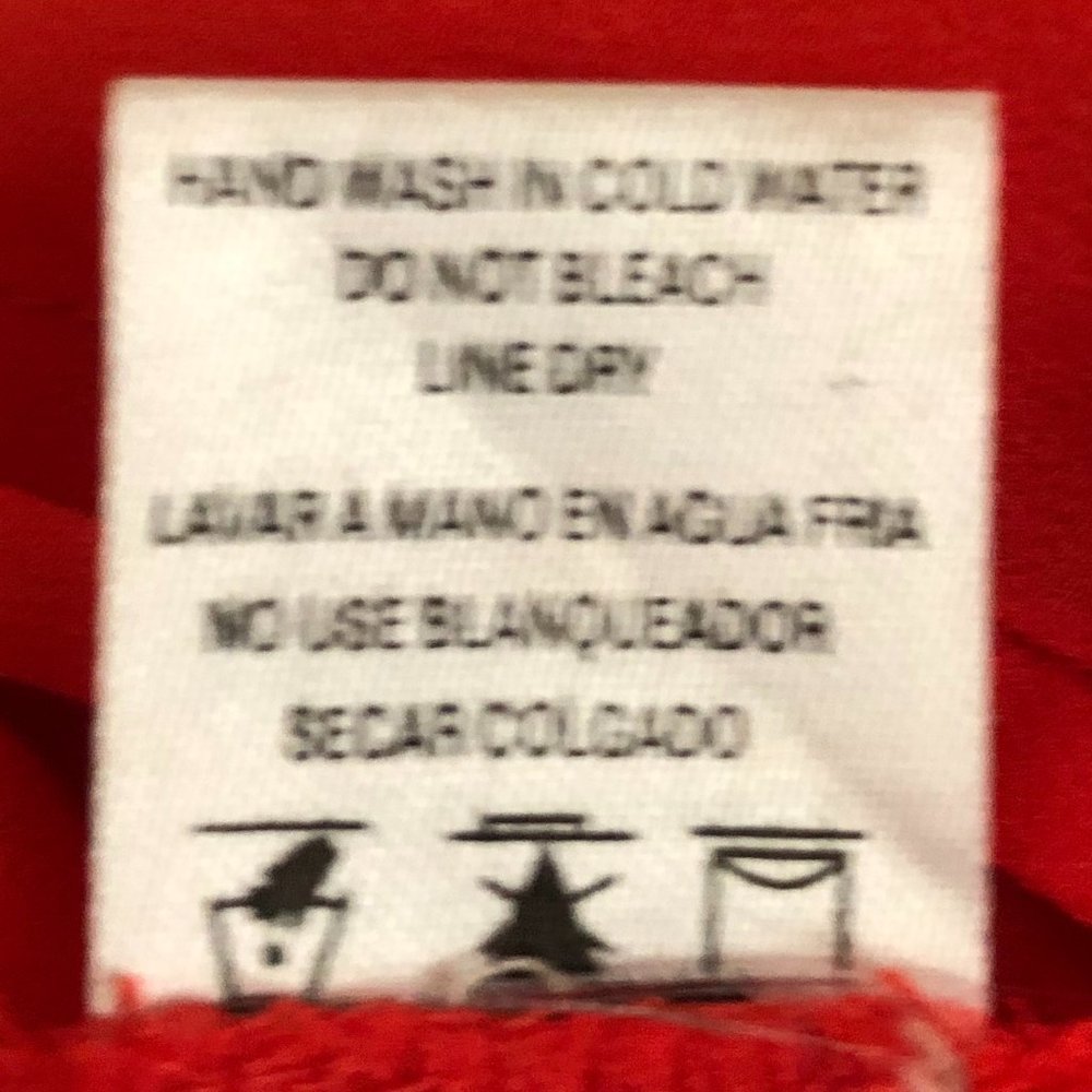 Ovi Layered Sheer Sleeveless Ruffle Blouse in Red-Orange | Size Small - Picture 9 of 10